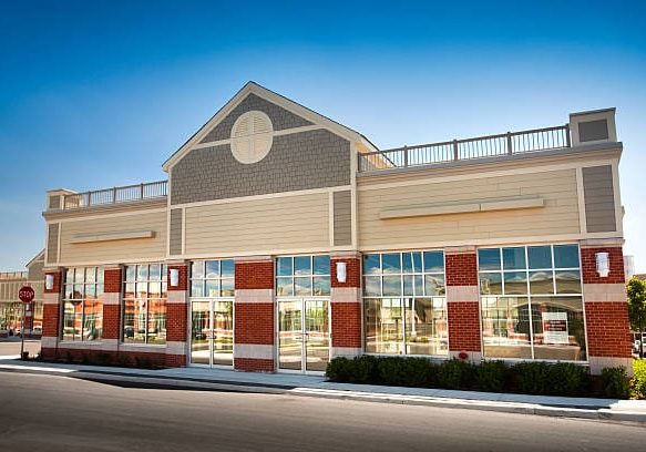 commercial real estate property exterior location at a mall